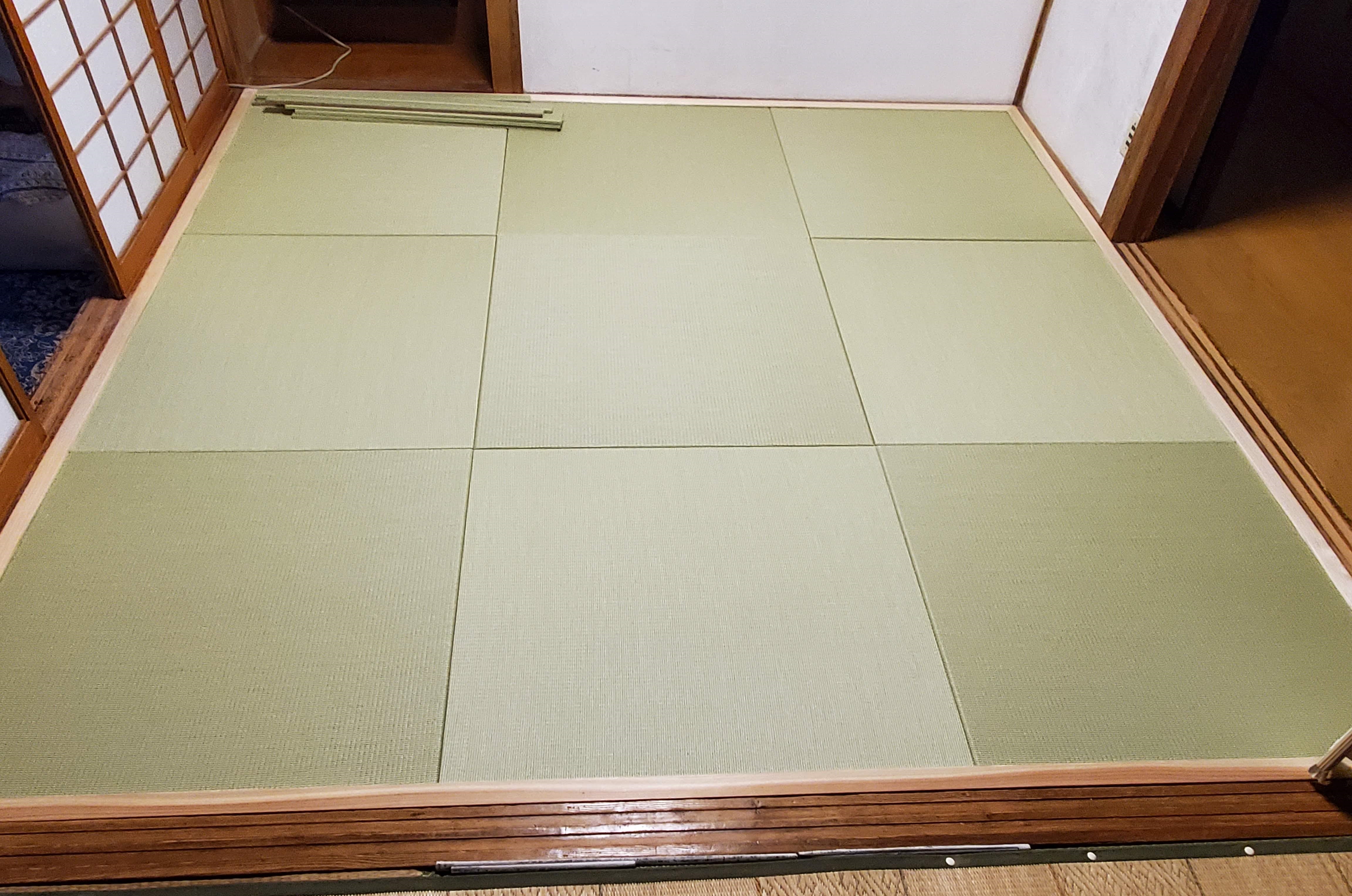 和紙でできた畳の写真